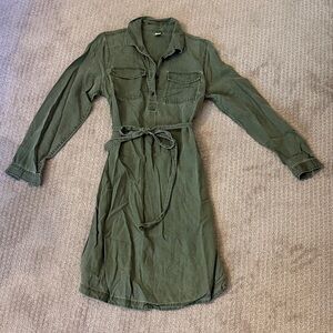 Old Navy Olive Maternity Dress